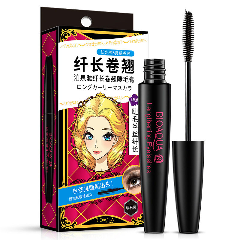 泊泉雅 睫毛膏 纤长卷翘持久防水不晕染 增长浓密锁色化妆正品