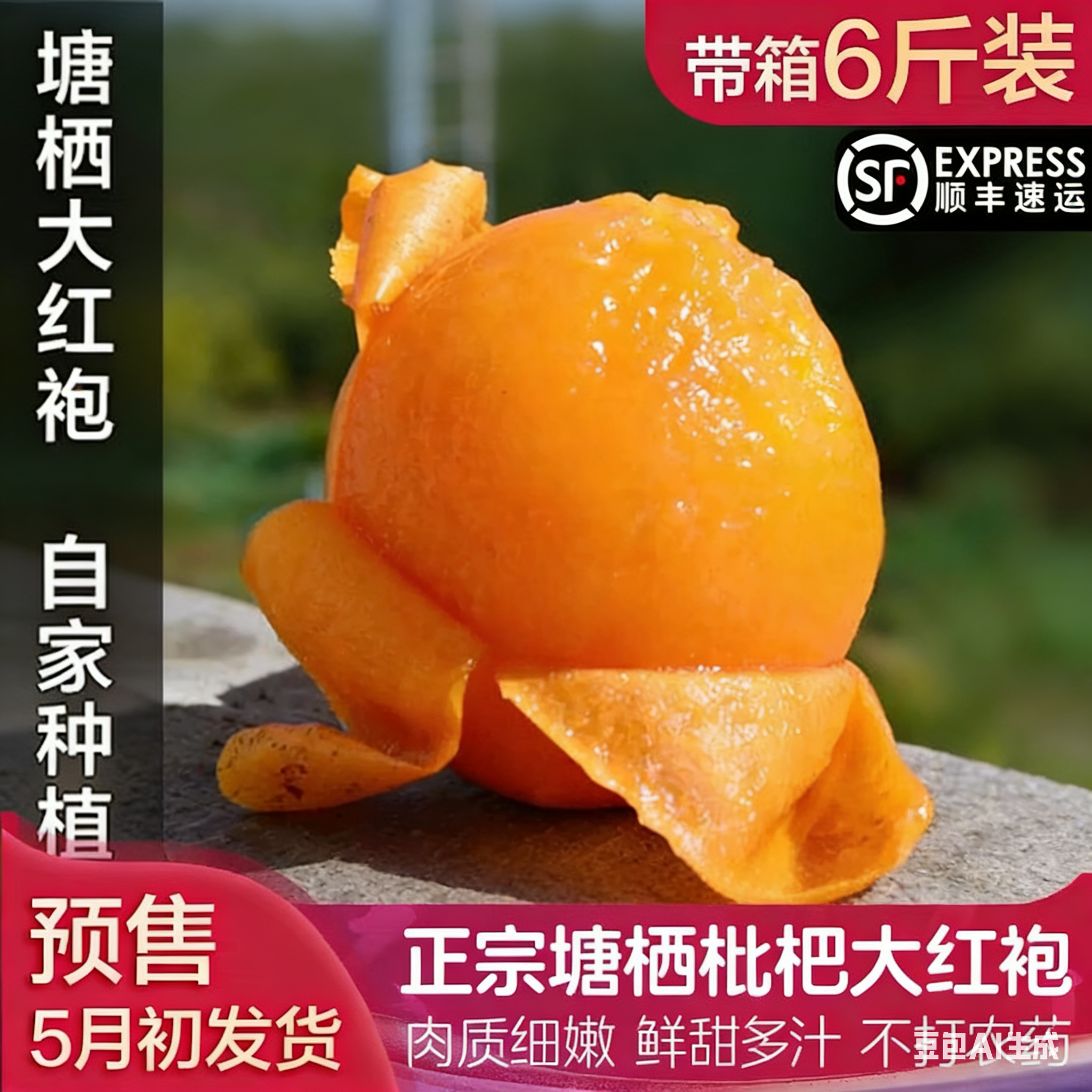 超甜塘栖枇杷红枇杷带箱6斤/5斤装新鲜水果鲜果甜琵琶当季礼盒装