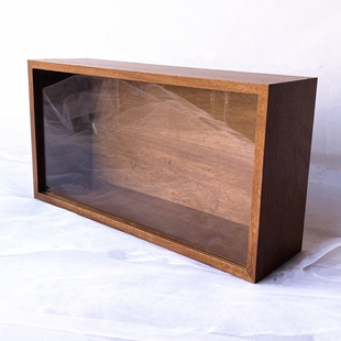 创意摆台长方形挂墙大中空8cm泡泡玛特手办公仔玩具模型收纳相框