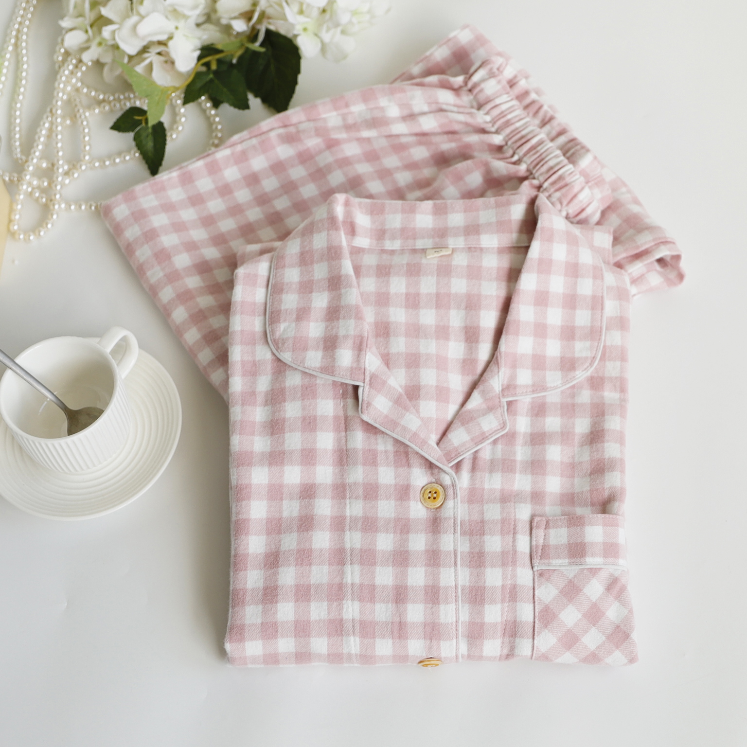 秋冬磨毛绒布春秋季大学生睡衣