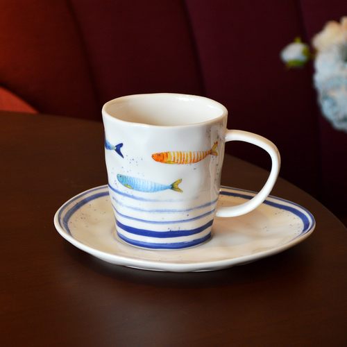 地中海风情咖啡碟碟下午茶杯茶具