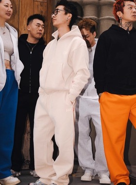 STA2025秋冬Basic基础款纯色高精度刺绣运动长裤休闲百搭直筒卫裤