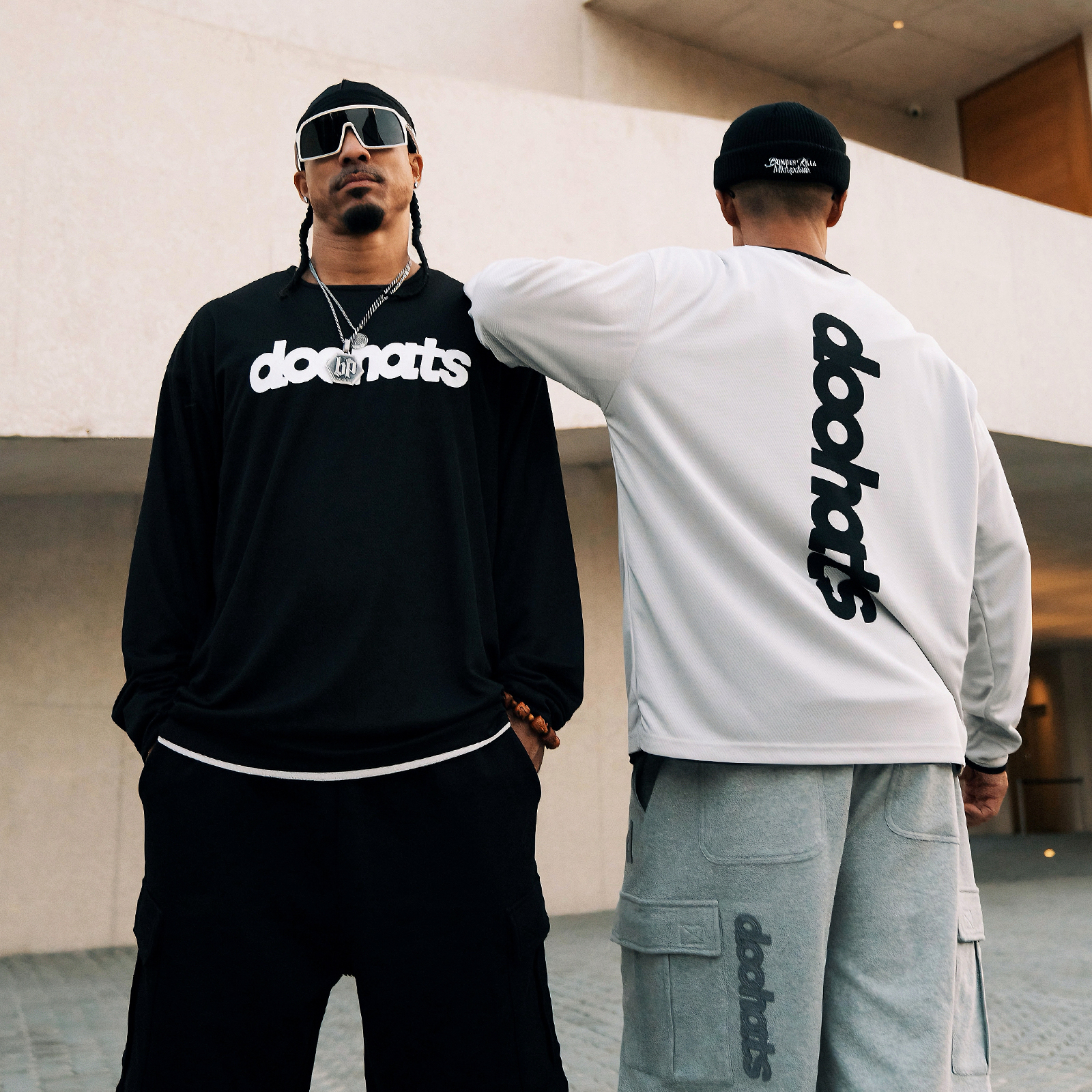 DOOHATS双面穿网眼长袖T恤