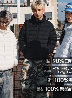 STA2025冬季基础排骨修身显瘦90%鸭绒轻便保暖连帽羽绒服外套百搭