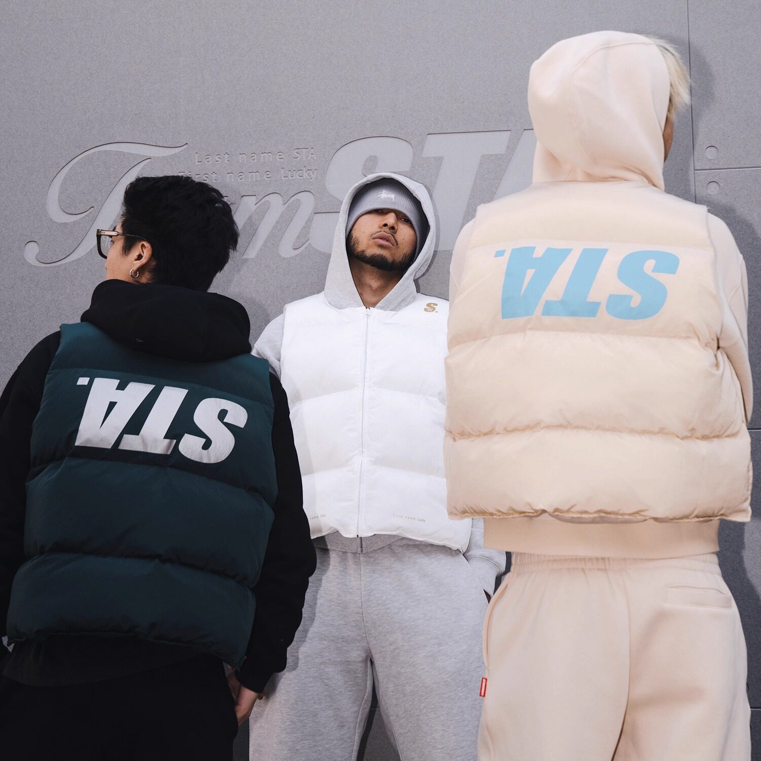 STA2025冬季倒标LOGO棉马甲背心