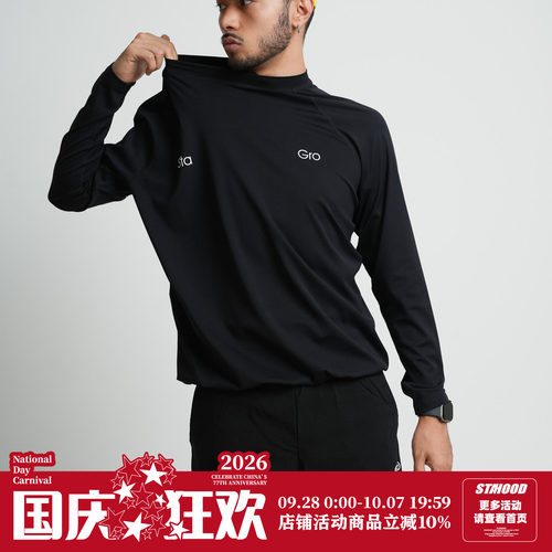 STA半高领速干弹力罩衫