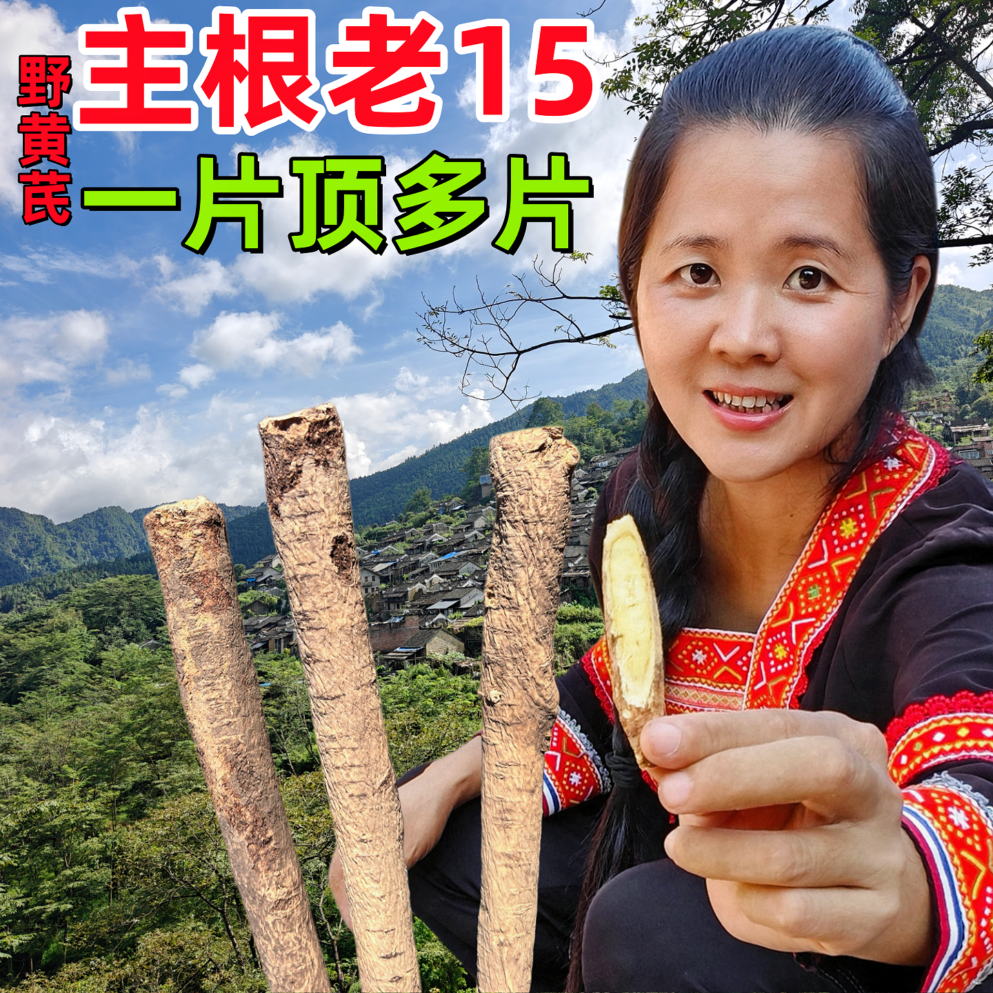 野生黄芪中药材养生泡茶泡酒泡水喝煲汤正宗野生北芪片纯野生够老