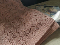 Momo's spring and autumn cheongsam is paired with a retro and artistic hollowed-out wool scarf shawl thumbnail 5