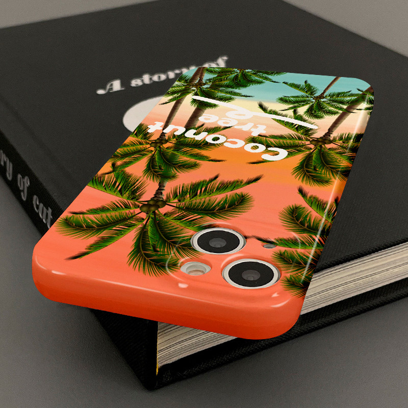 herher ◆ 夕阳沙滩椰子树英文 ◆ mobile case