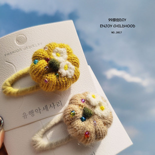 儿童可爱宝宝南瓜发夹不伤发还甜美头饰女童侧边夹发卡新款发饰