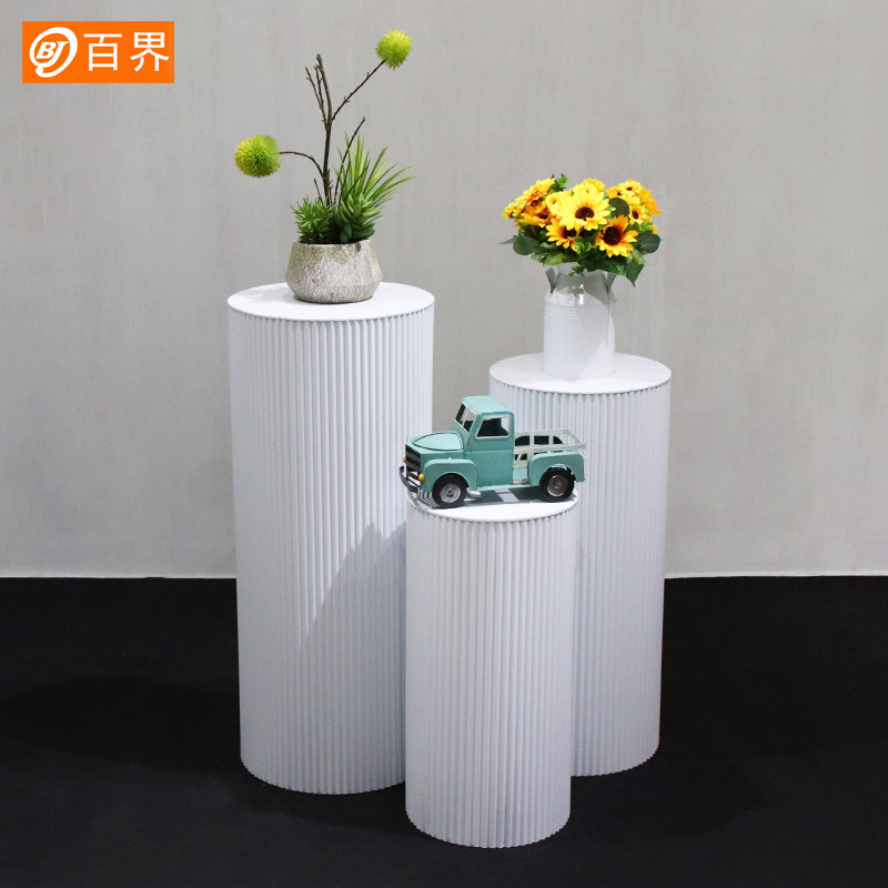 铁艺烤漆商场橱窗展示台服装店铺产品陈列架中岛桌落地展览台摆件