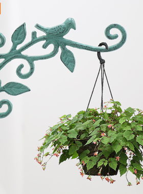 百界铁艺壁挂式花架吊篮花篮挂钩支架挂架墙上面挂花花盆架子铸铁