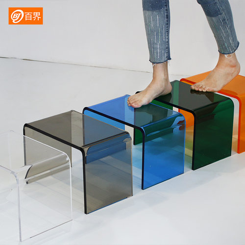 百界亚克力儿童成人极简时尚矮凳