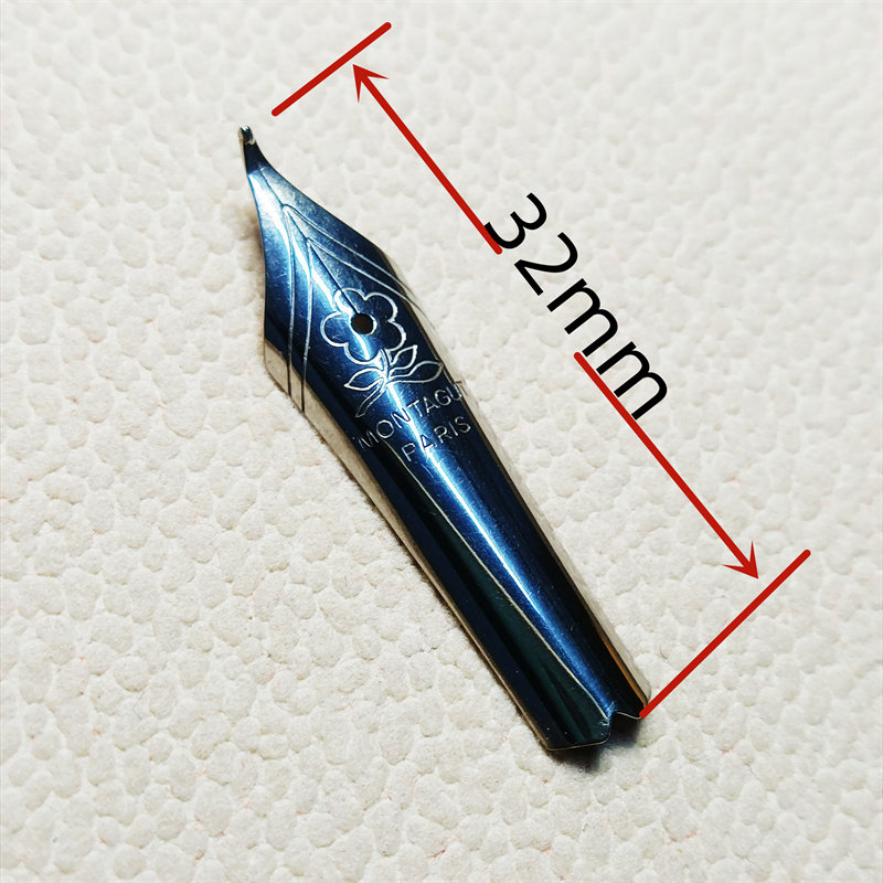 手工研磨32mm钢笔尖钢笔替换尖美工尖f尖 0.5mm铱金笔尖32号笔尖