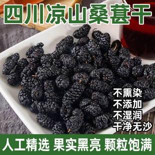 自家种植只卖好货 四川凉山德昌黑桑葚椹干批发即食泡水烘焙