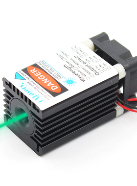OXLasers 12V 505nm 100mW绿光激光器绿色激光模组DIY绿激光头定焦带TTL调制支持PWM调功率