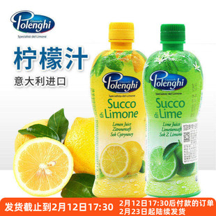 宝蓝吉柠檬汁冲饮浓缩青柠汁调酒烘焙蛋糕专用去腥商用意大利进口
