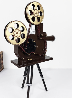 复古胶片摄影机放映机咖啡馆摆件
