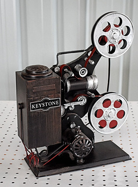 复古老式仿古电影放映机模型摆件拍摄道具咖啡馆摆设橱窗软装饰品