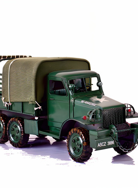 美式二战运输货车卡车汽车模型