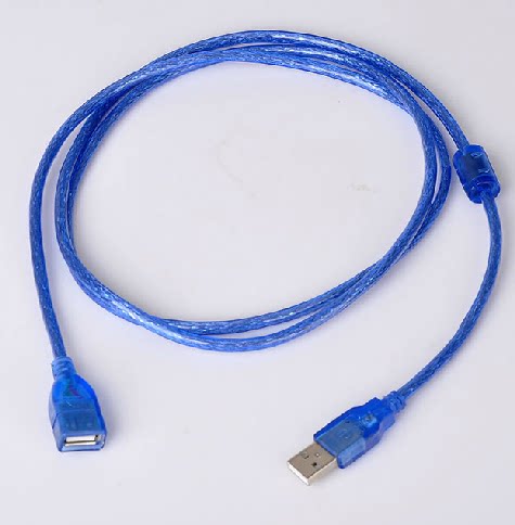 1.5米米usbusb2.0透明蓝延长线