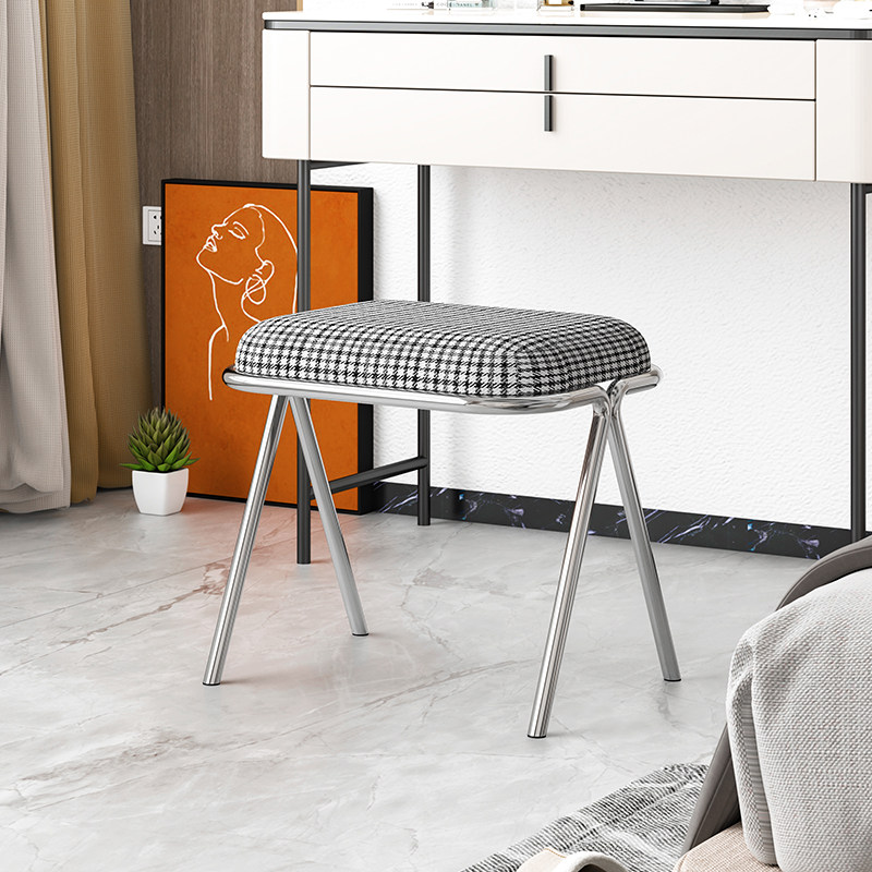 简易梳妆凳网红化妆椅子家用风美甲卧室凳化妆凳书桌椅梳妆台凳子