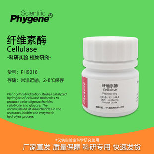纤维素酶 Cellulase 400u/mg 生物技术级 实验专用 试剂 PHYGENE