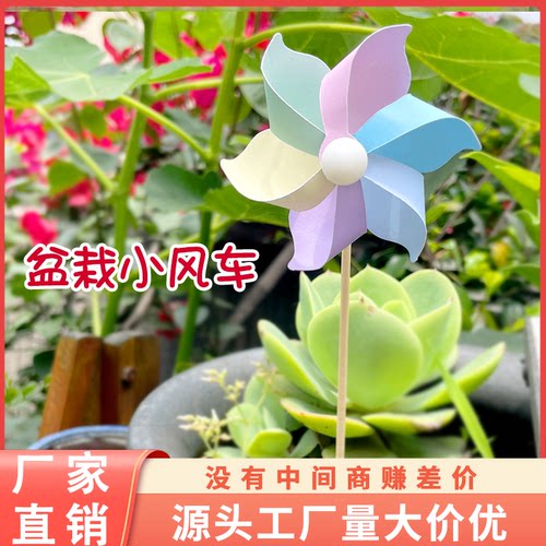 儿童节DIY盆栽装饰多巴胺迷你