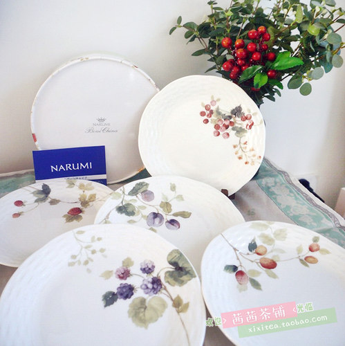 NARUMI正品露西花园餐盘礼盒
