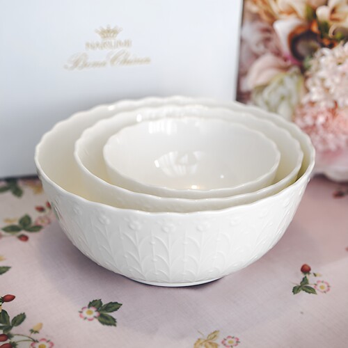 narumi鸣海silkywhite骨瓷碗饭碗
