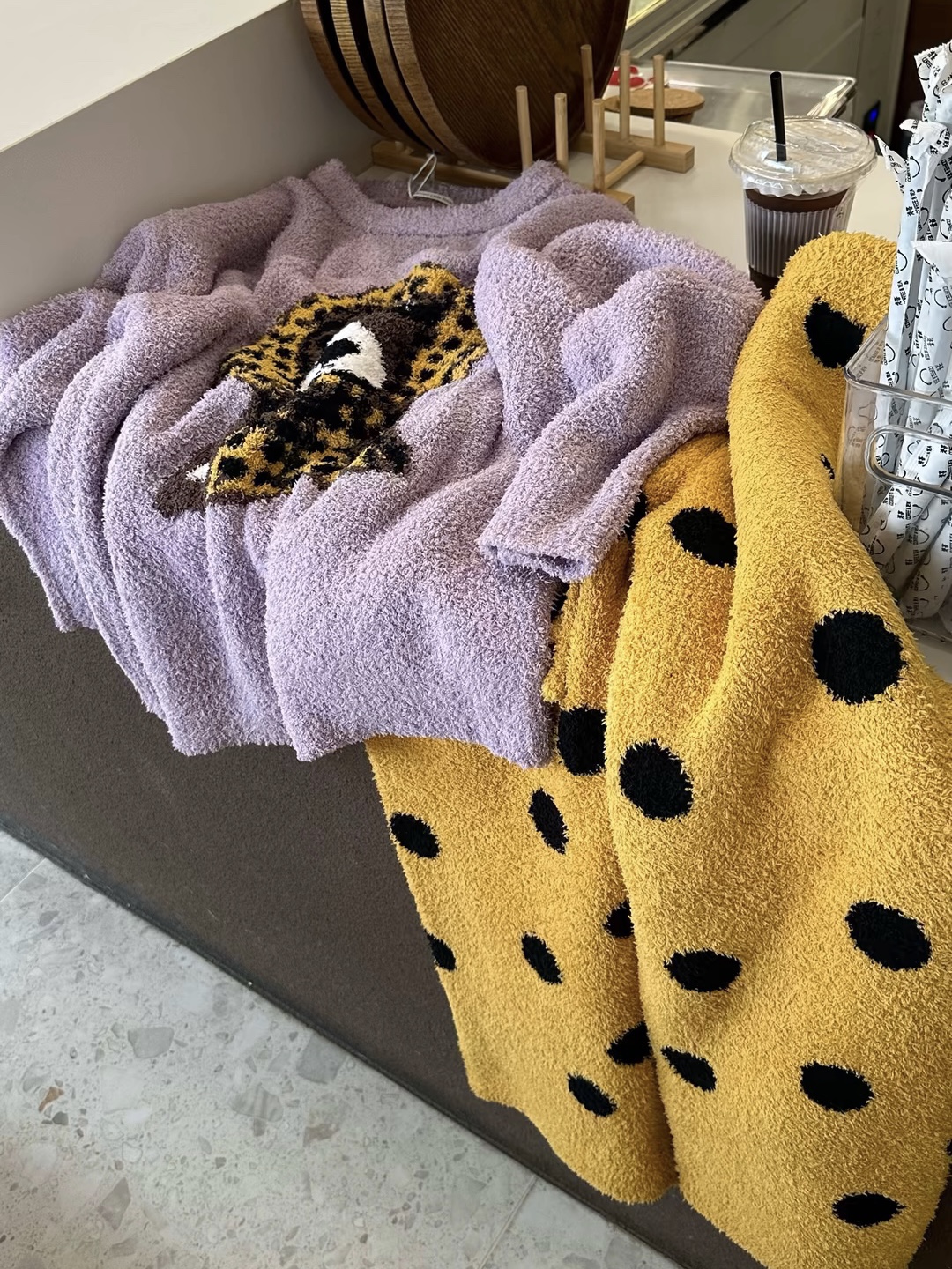 软绵绵半边绒睡衣女秋冬季加厚保暖可爱卡通家居服套装可外穿