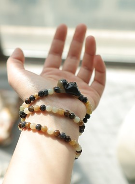 天然和田玉6mm楼兰圆珠多圈精致百搭   货号16197