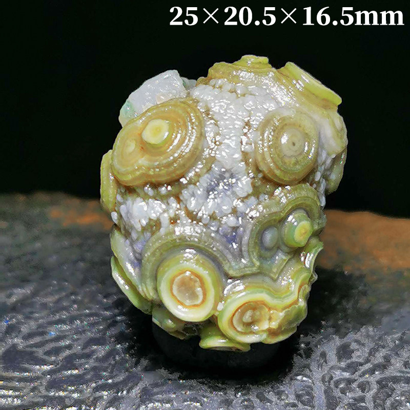 外蒙古 阿拉善天然天眼睛石原石奇石缠丝花眼玛瑙 戈壁 筋脉 糖心