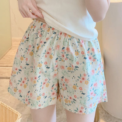 夏季小睡裤高腰薄款碎花