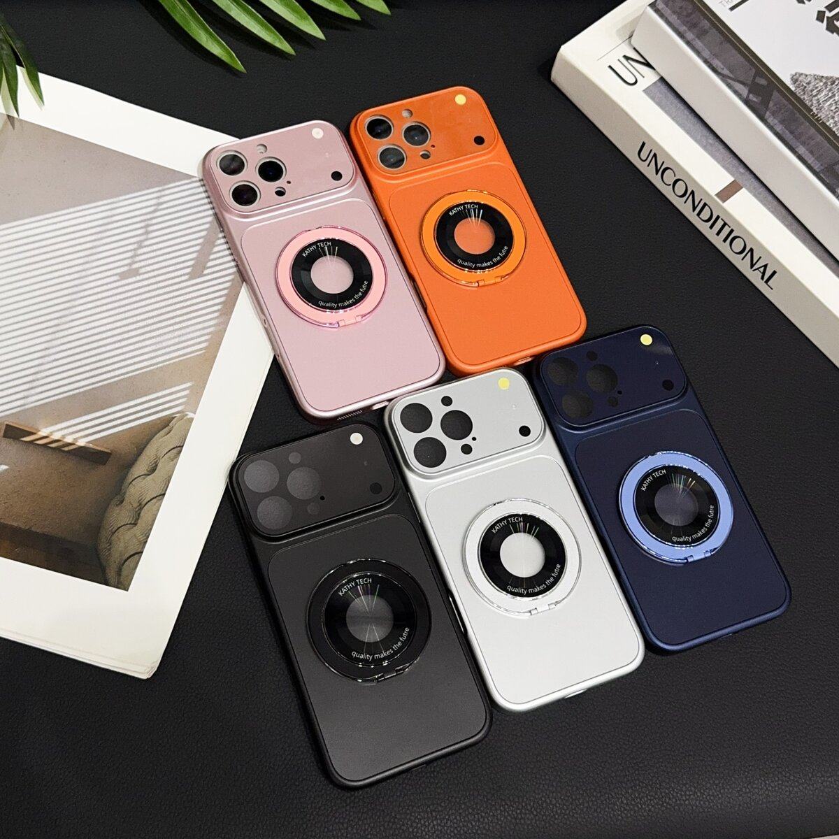 秒变17手机360放大镜旋转支架适用苹果16promax手机壳iphone15带镜头膜保护套14plus超薄全包硬壳