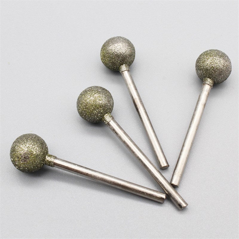 速发圆球形圆头金刚雕磨针F针玉石雕刻工具翠动翡电打磨钻头玉砂