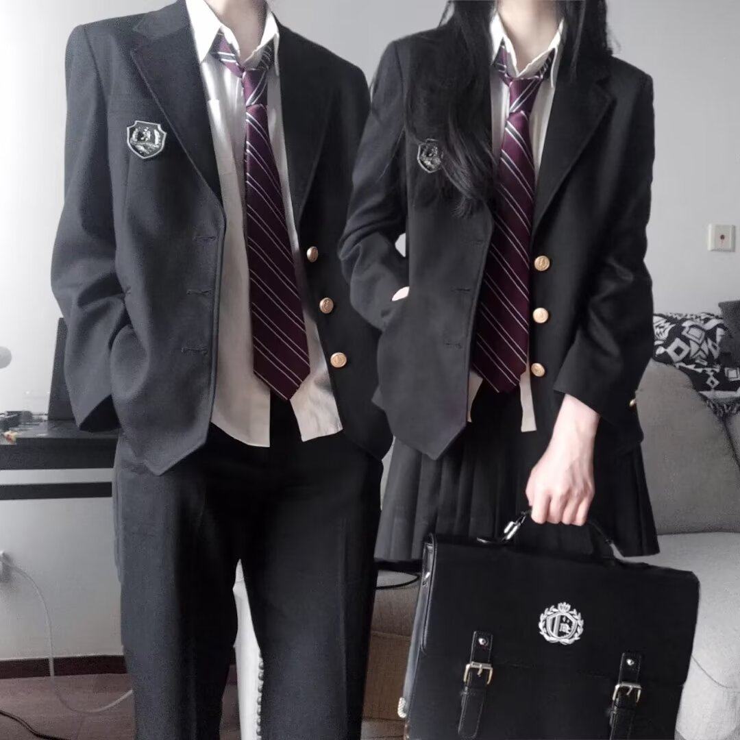 放学后的制服馆/樱矢高校/DK西服日制校供感男生学院风黑西装外套,男装,休闲西服,淘宝优惠券,粉丝福利购,淘宝优惠卷