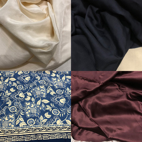蚕之语丝棉双宫丝麻绢麻服装布料
