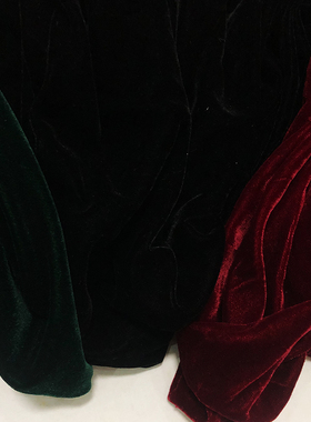 蚕之语●金丝绒秋冬运动套装礼服料酒红丨墨绿丨黑色按张清仓出售