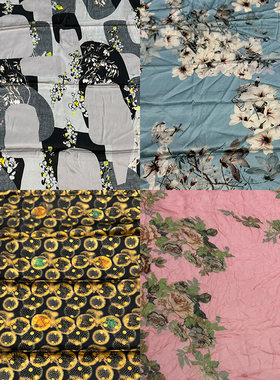 蚕之语桑蚕丝服装零布料花色面料