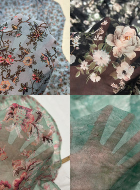 蚕之语桑蚕丝服装零布料花色面料