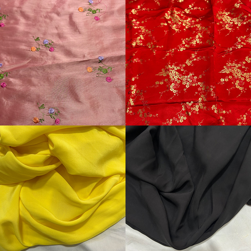 蚕之语织锦色丁全棉料手感佳零料