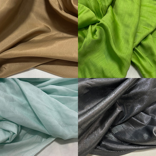 蚕之语C10081-C10100#桑蚕丝面料纯色丝棉服装床品零布料按张出售