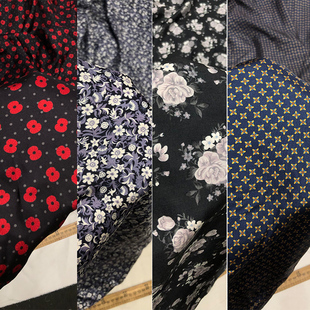 蚕之语●真丝面料桑蚕丝布料斜纹绸时尚小碎花【合集】整料剪米售