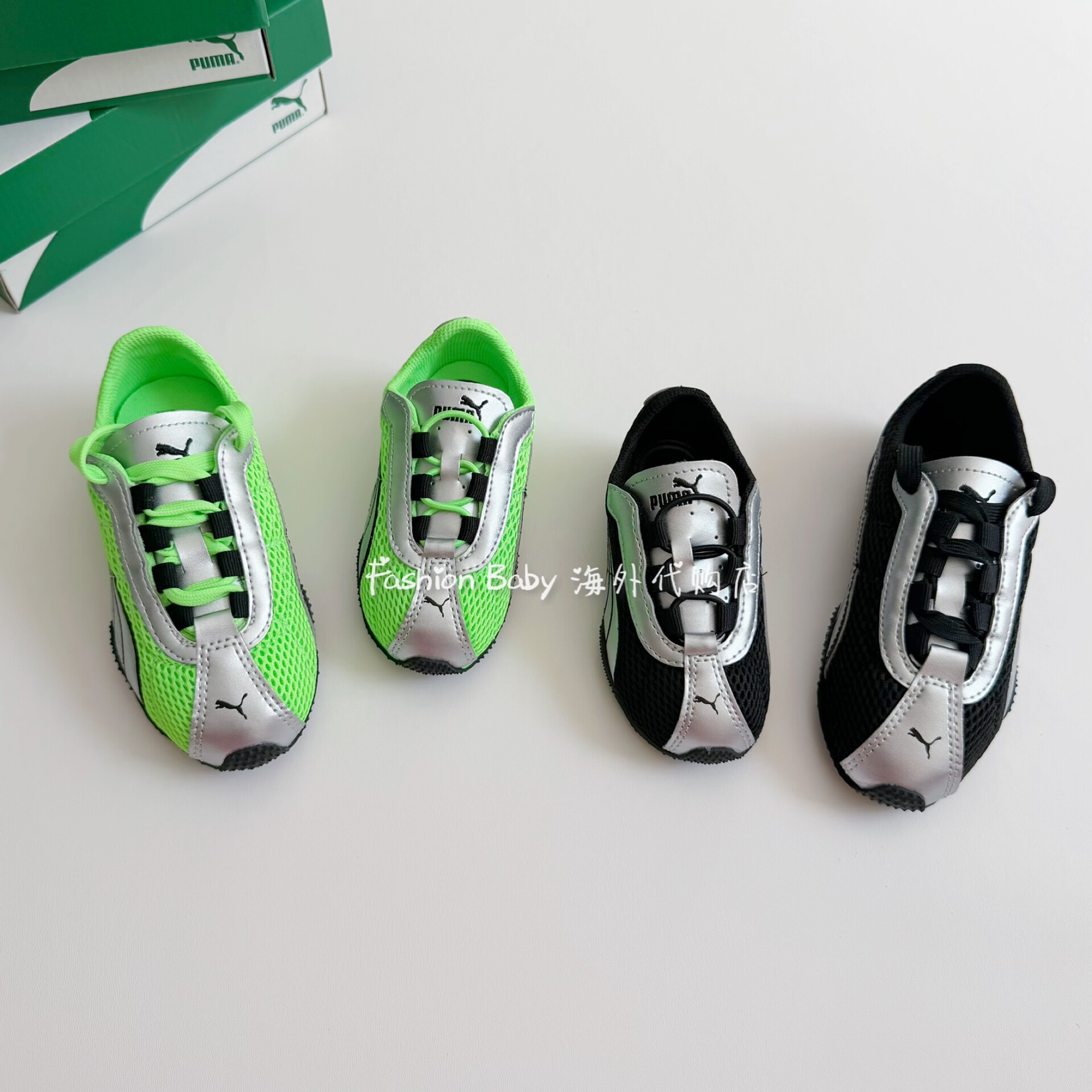 新款  Puma h-street彪马儿童鞋 男女童春夏网面赛车鞋轻便运动鞋