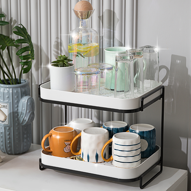 2022新款 双层水杯架 自带可拆卸沥水盘