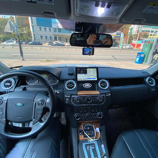 适用于路虎发现4发现3改奔chi涡轮出风口64色智能脚底全车氛围灯