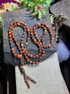 天然新疆戈壁玛瑙 葡萄干血脉玛瑙108颗 创意DIY玛瑙首饰