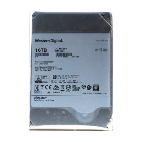 WD/西数16TB7.2K企业硬盘HC550