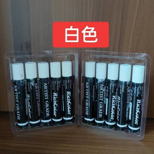 2025画儿彩软性重彩油画棒涂鸦绘画蜡笔儿童画室单色油画棒用品